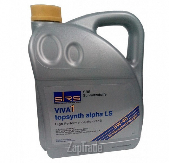 ������ �������� ����� Srs VIVA 1 Topsynth Alpha LS 5W-40 ������������� | ������� 7943